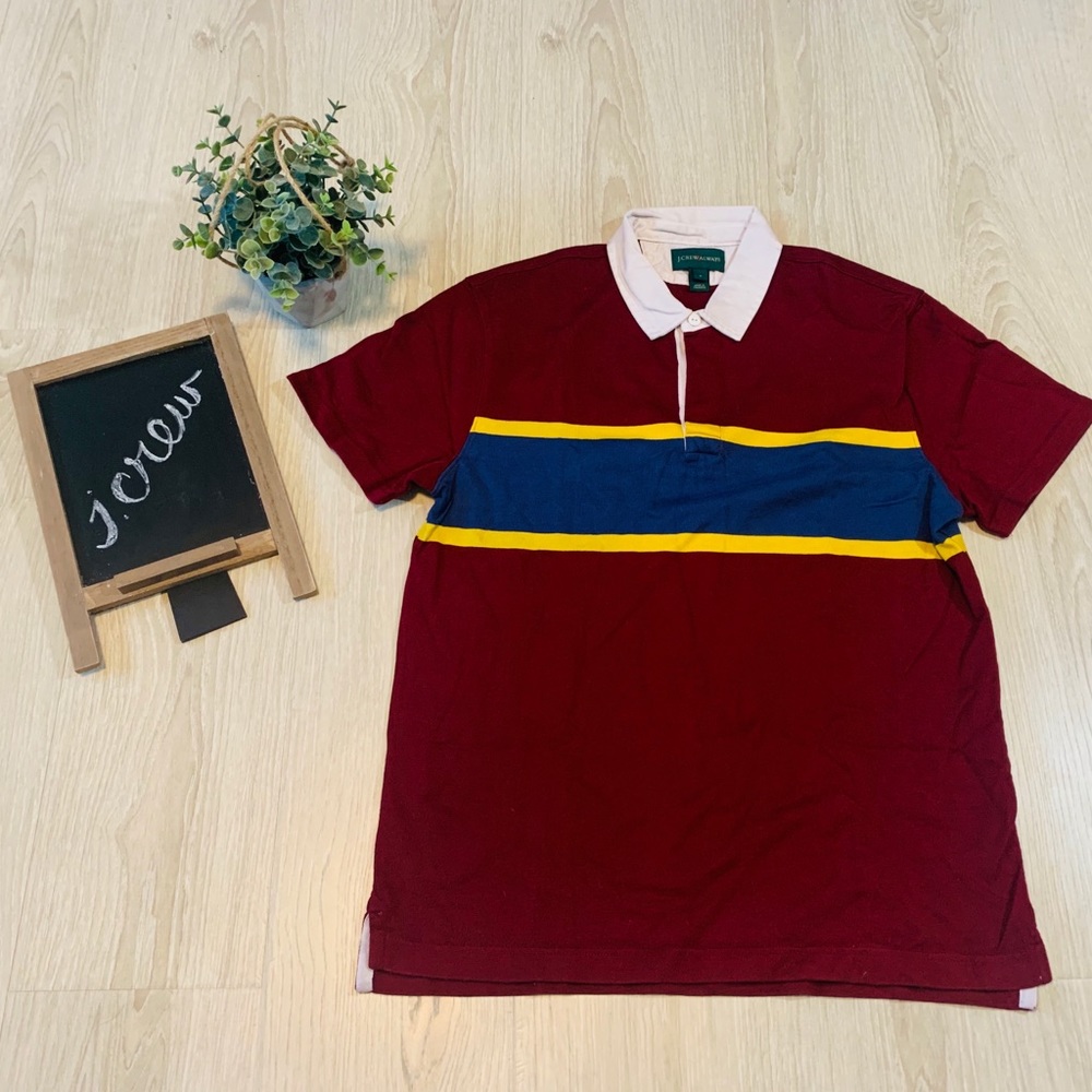 Jcrew Striped Short sleeve Polo